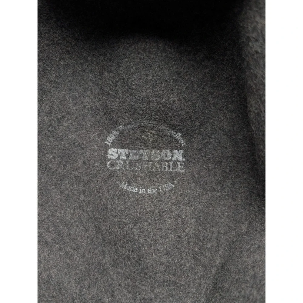 Stetson Explorer Wool Fedora Hat‎ Men's Size Large Crushable Water Repellent USA
